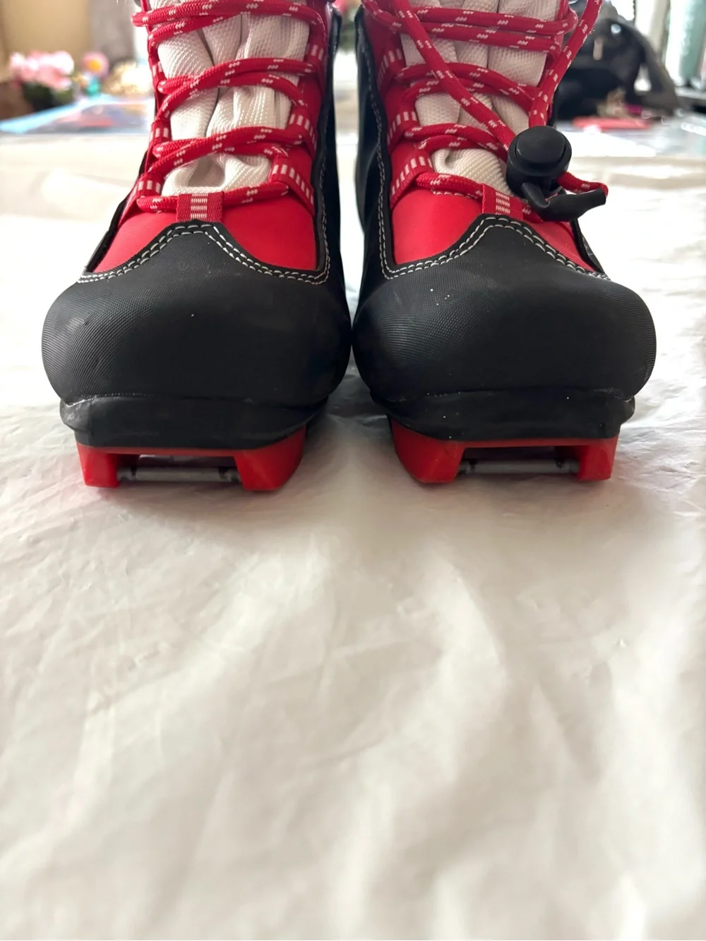 NWOT Rossignol X1 Jr Red blk Nordic Cross Country Ski Boots SZ 2 Youth EU SZ 33
